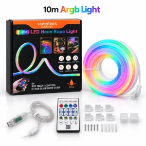 10M ARGB Neon Rope Light – App & Remote Control